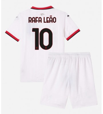 AC Milan Rafael Leao #10 Borta Kläder Barn 2024-25 Kortärmad (+ Korta byxor)